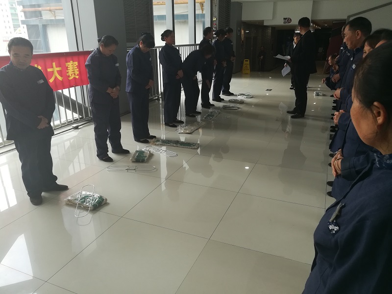 廈門(mén)孔雀河寒冬練兵,駐場(chǎng)保潔技能大比武